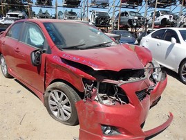 2010 Toyota Corolla S Red 1.8L AT #Z22868
